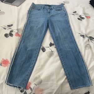 Calvin Klein straight cut distressed jeans